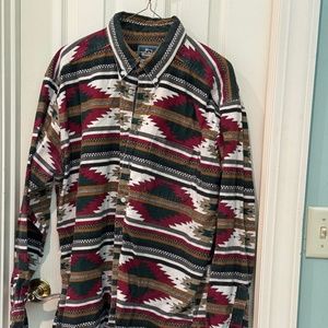 Southwest Print Cotton Flannel Men's Shirt By Woolrich